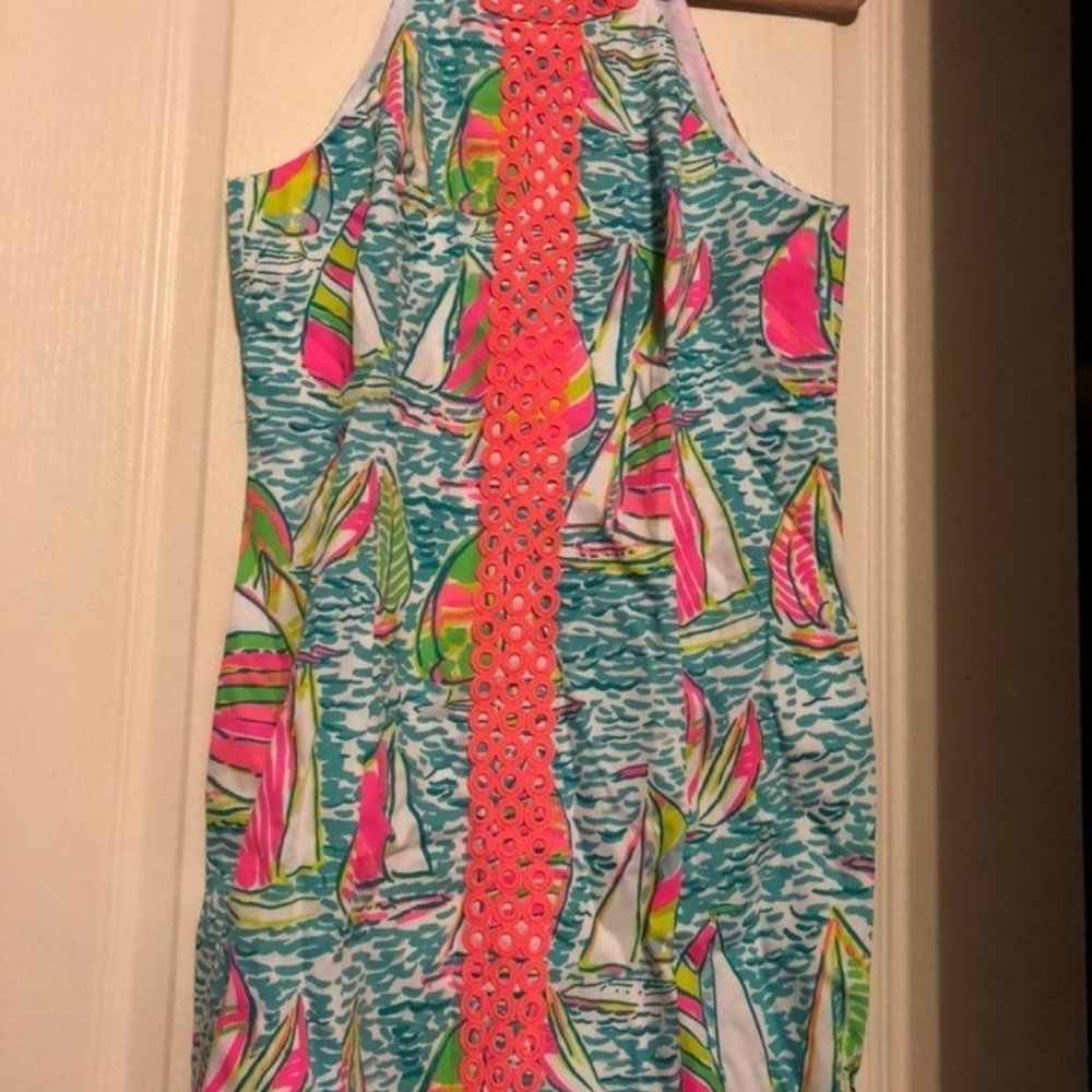 Lilly Pulitzer Gotta Regatta Sasha Dress Boats New $268 Sailboats